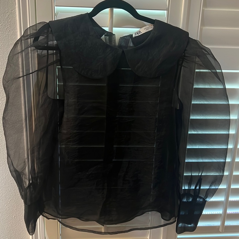 Sheer Black Blouse